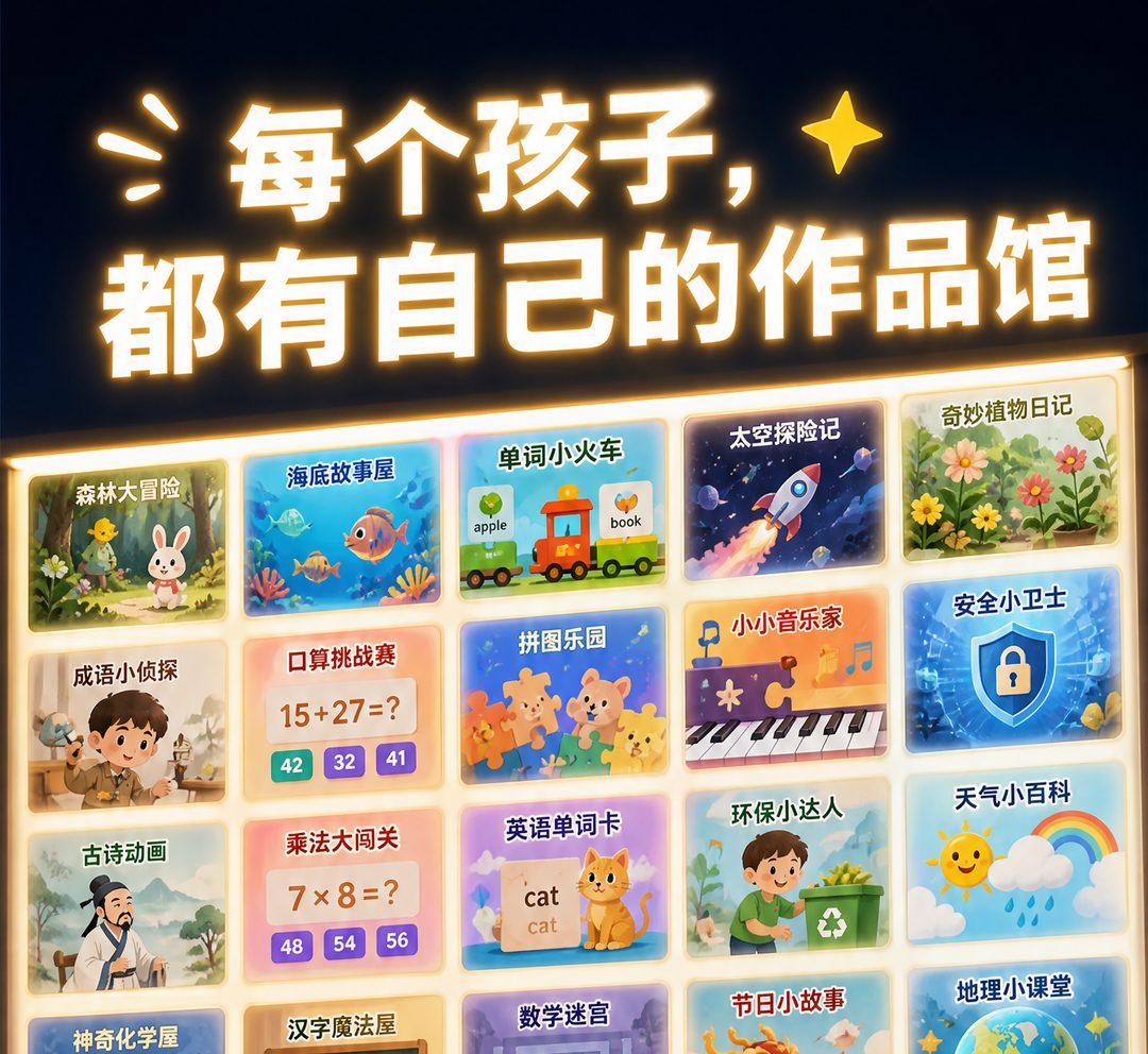 孩子们的原创小程序作品馆